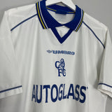 Shop 1998/99 CHELSEA AWAY SHIRT (XL) UMBRO, classic football shirts, vintage football shirts & retro soccer jerseys at Cult Kits