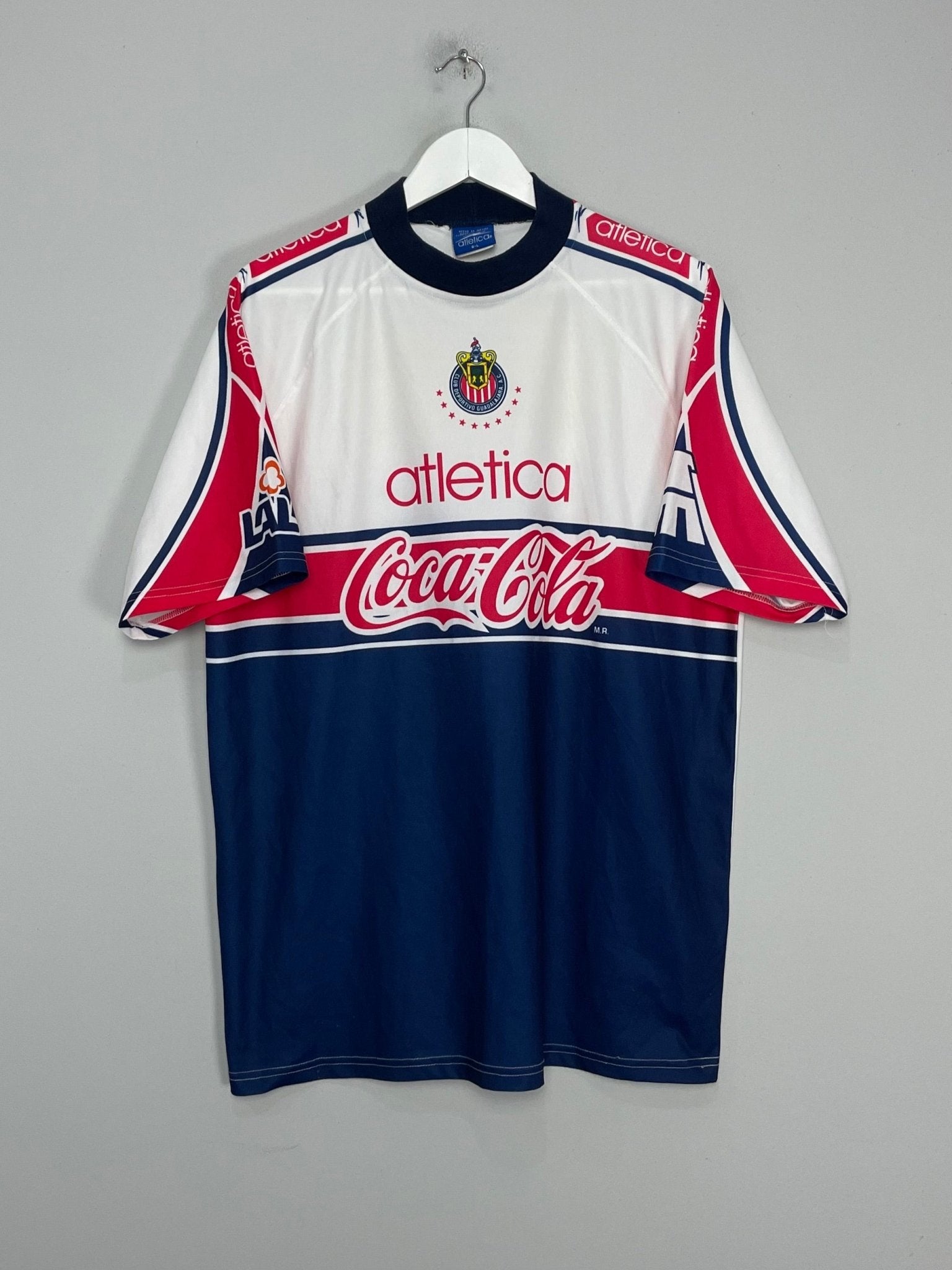 Shop 1998/99 CHIVAS GUADALAJARA TRAINING SHIRT (L) ATLETICA, classic football shirts, vintage football shirts & retro soccer jerseys at Cult Kits