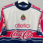 Shop 1998/99 CHIVAS GUADALAJARA TRAINING SHIRT (L) ATLETICA, classic football shirts, vintage football shirts & retro soccer jerseys at Cult Kits