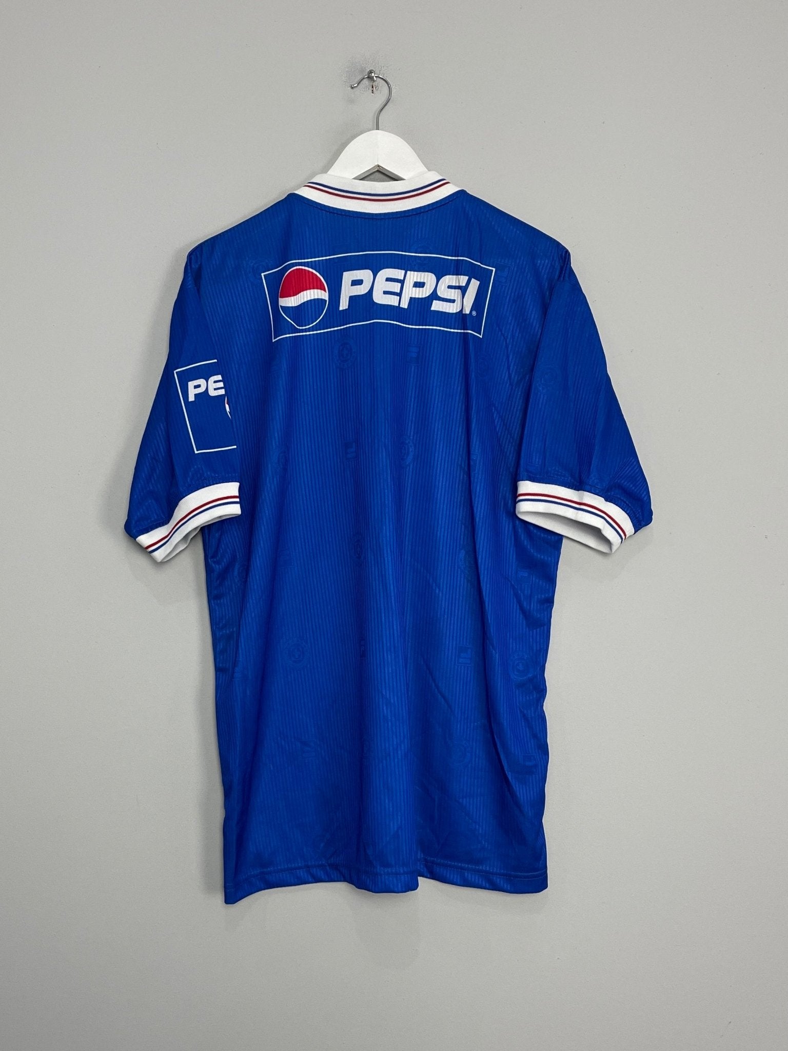 Shop 1998/99 CRUZ AZUL *MINT* HOME SHIRT (XL) FILA, classic football shirts, vintage football shirts & retro soccer jerseys at Cult Kits