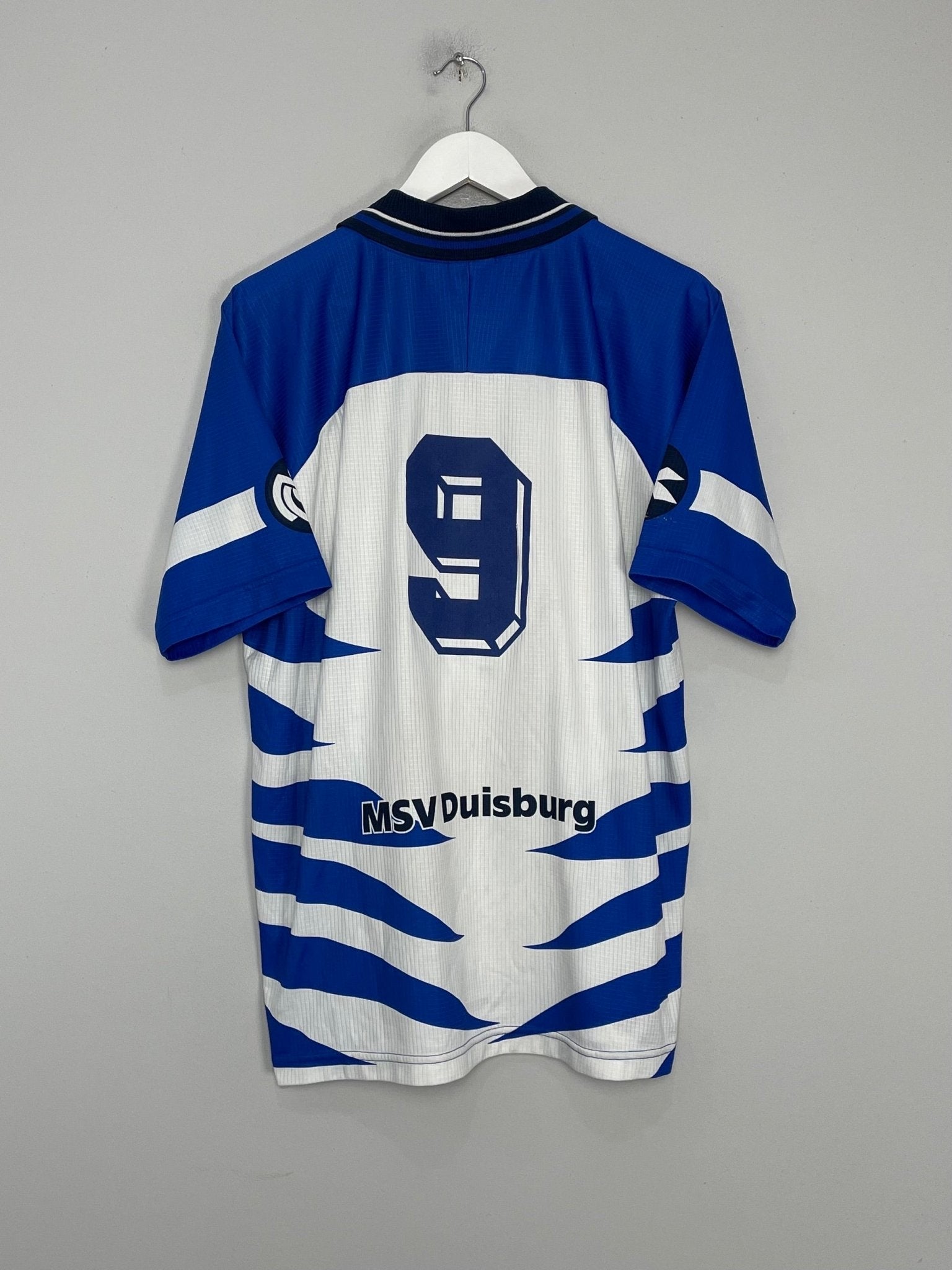 Shop 1998/99 DUISBERG #9 HOME SHIRT (L) DIADORA, classic football shirts, vintage football shirts & retro soccer jerseys at Cult Kits