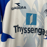 Shop 1998/99 DUISBERG #9 HOME SHIRT (L) DIADORA, classic football shirts, vintage football shirts & retro soccer jerseys at Cult Kits