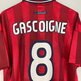 Shop 1998/99 ENGLAND GASCOIGNE #8 AWAY SHIRT (L) UMBRO, classic football shirts, vintage football shirts & retro soccer jerseys at Cult Kits