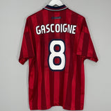 Shop 1998/99 ENGLAND GASCOIGNE #8 AWAY SHIRT (L) UMBRO, classic football shirts, vintage football shirts & retro soccer jerseys at Cult Kits