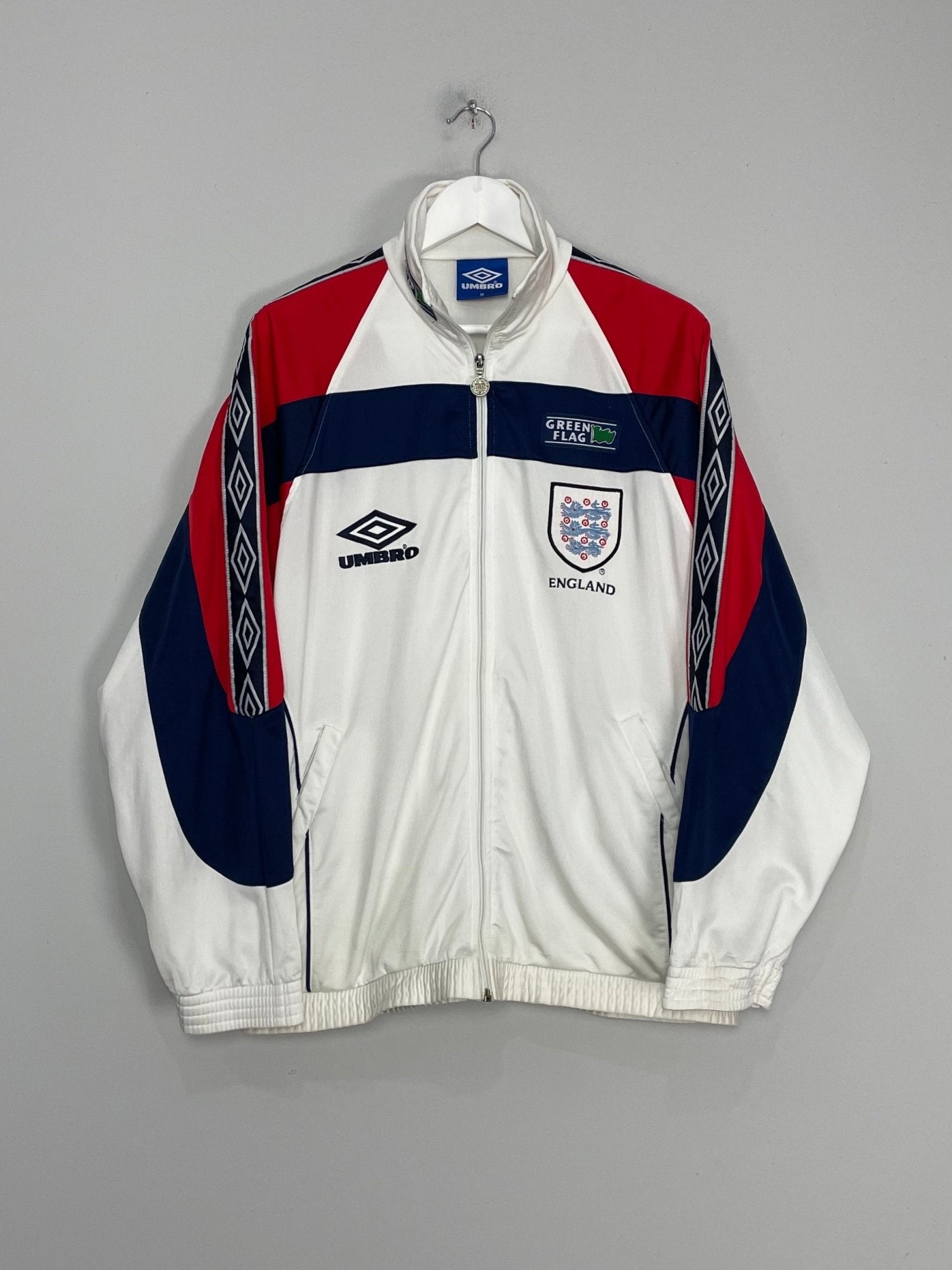 Shop 1998/99 ENGLAND TRACK JACKET (M) UMBRO, classic football shirts, vintage football shirts & retro soccer jerseys at Cult Kits
