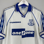 1998/99 EVERTON AWAY SHIRT (L) UMBRO - Cult Kits - Large - Buy Vintage Football Shirts, Authentic Retro Football Shirts For Sale, Classic Football Shirts & Soccer Jersey
