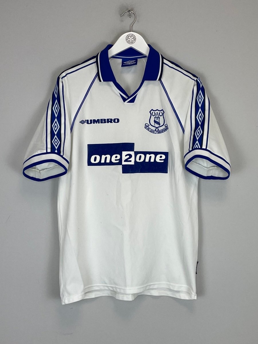 1998/99 EVERTON AWAY SHIRT (L) UMBRO - Cult Kits - Large - Buy Vintage Football Shirts, Authentic Retro Football Shirts For Sale, Classic Football Shirts & Soccer Jersey