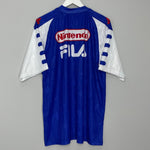 Shop 1998/99 FIORENTINA TRAINING SHIRT (XL) FILA, classic football shirts, vintage football shirts & retro soccer jerseys at Cult Kits