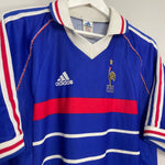 Shop 1998/99 FRANCE HOME SHIRT (L) ADIDAS, classic football shirts, vintage football shirts & retro soccer jerseys at Cult Kits