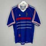 Shop 1998/99 FRANCE HOME SHIRT (L) ADIDAS, classic football shirts, vintage football shirts & retro soccer jerseys at Cult Kits