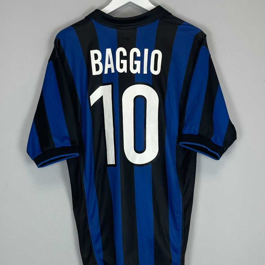 1998/99 INTER MILAN BAGGIO 10 HOME SHIRT (M) NIKE - Cult Kits - Medium - Buy Vintage Football Shirts, Authentic Retro Football Shirts For Sale, Classic Football Shirts & Soccer Jersey