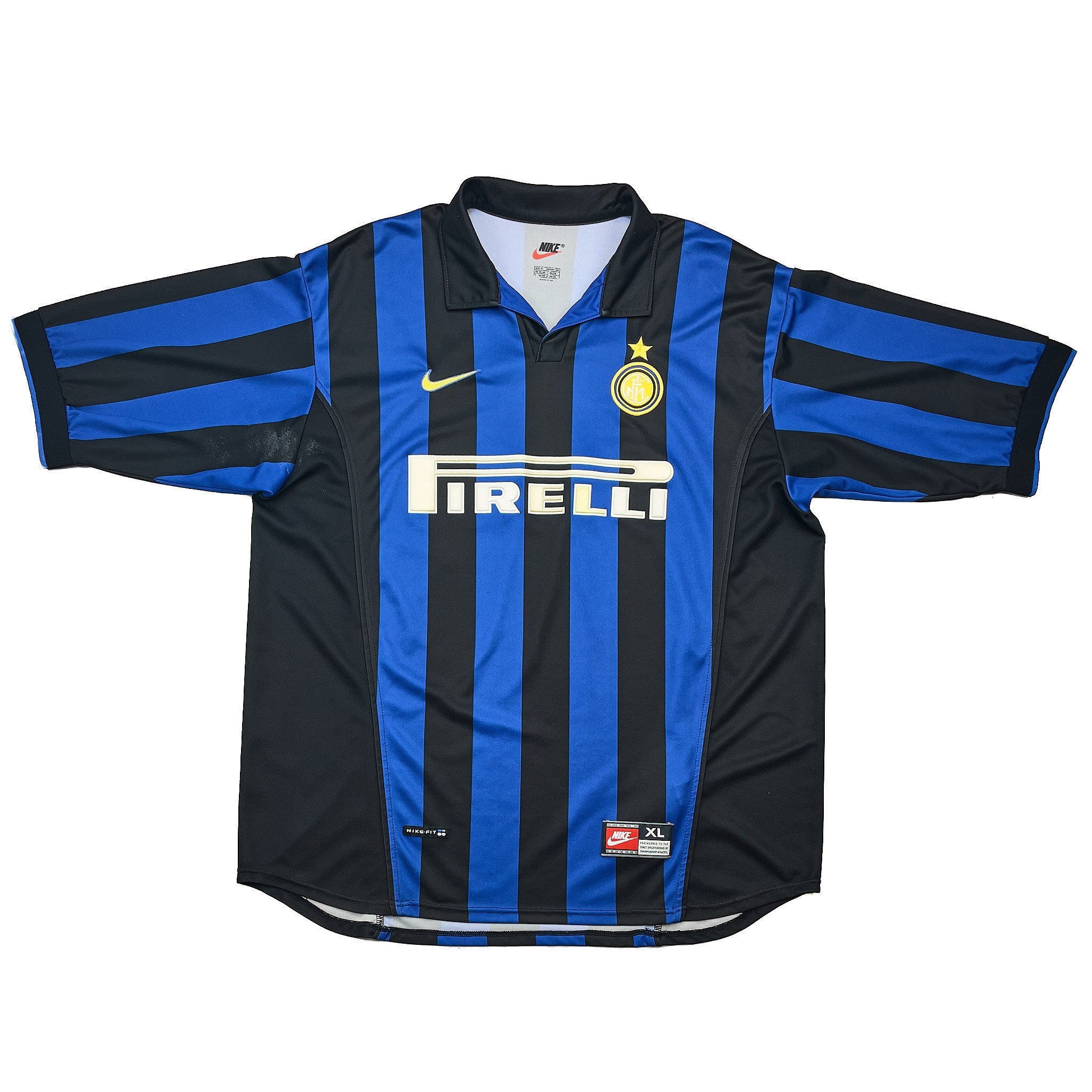 Buy 1998/99 Inter Milan Baggio 10 Home Shirt (XL) Nike ~ Free worldwide shipping available ~ Authentic Vintage Football Shirts from Cult Kits