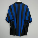 Shop 1998/99 INTER MILAN HOME SHIRT (XL) NIKE, classic football shirts, vintage football shirts & retro soccer jerseys at Cult Kits