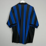 Shop 1998/99 INTER MILAN HOME SHIRT (XL) NIKE, classic football shirts, vintage football shirts & retro soccer jerseys at Cult Kits