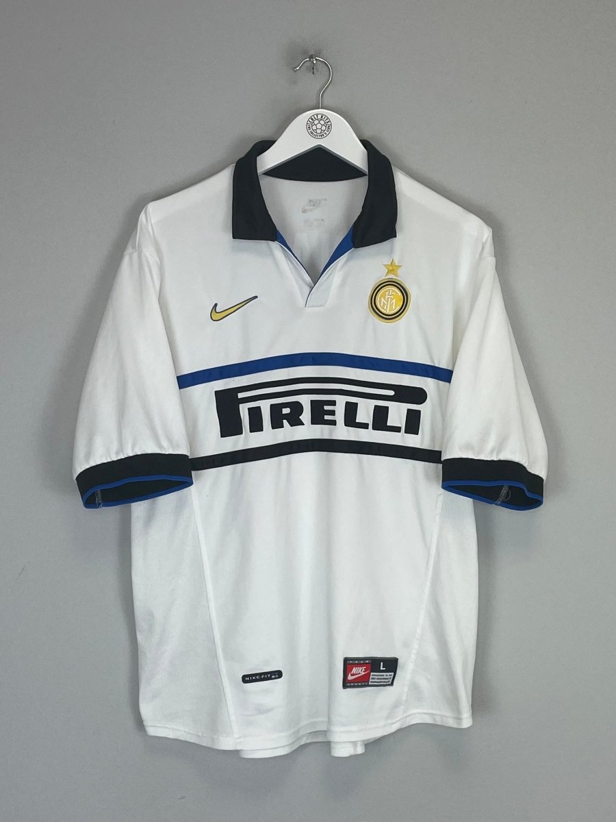 1998/99 INTER MILAN RONALDO 9 AWAY SHIRT (L) NIKE - Cult Kits - Large - Buy Vintage Football Shirts, Authentic Retro Football Shirts For Sale, Classic Football Shirts & Soccer Jersey
