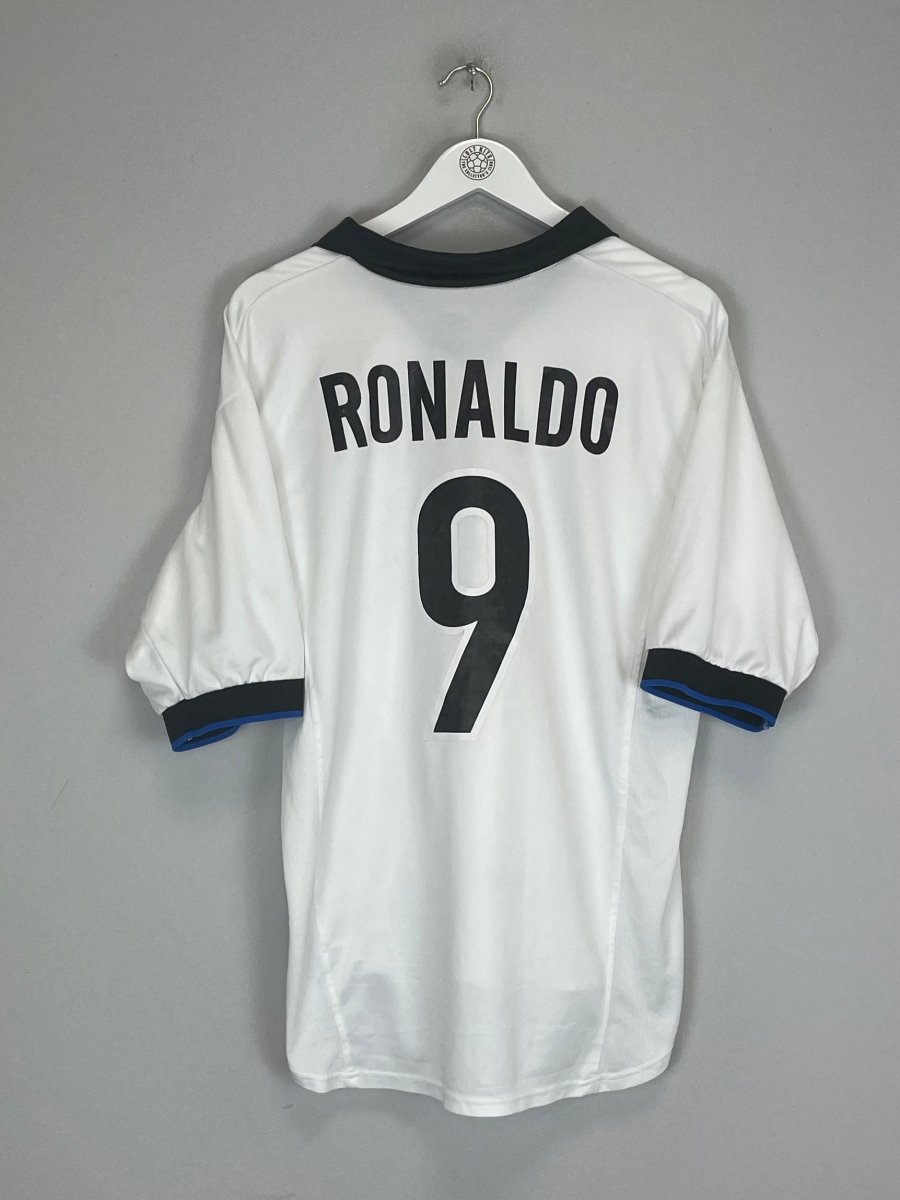 1998/99 INTER MILAN RONALDO 9 AWAY SHIRT (L) NIKE - Cult Kits - Large - Buy Vintage Football Shirts, Authentic Retro Football Shirts For Sale, Classic Football Shirts & Soccer Jersey