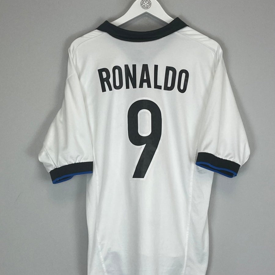 1998/99 INTER MILAN RONALDO 9 AWAY SHIRT (L) NIKE - Cult Kits - Large - Buy Vintage Football Shirts, Authentic Retro Football Shirts For Sale, Classic Football Shirts & Soccer Jersey