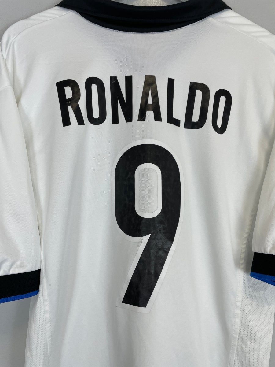 1998/99 INTER MILAN RONALDO 9 AWAY SHIRT (L) NIKE - Cult Kits - Large - Buy Vintage Football Shirts, Authentic Retro Football Shirts For Sale, Classic Football Shirts & Soccer Jersey
