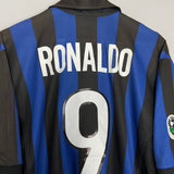 Shop 1998/99 INTER MILAN RONALDO #9 HOME SHIRT (L) NIKE, classic football shirts, vintage football shirts & retro soccer jerseys at Cult Kits