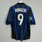 Shop 1998/99 INTER MILAN RONALDO #9 HOME SHIRT (L) NIKE, classic football shirts, vintage football shirts & retro soccer jerseys at Cult Kits