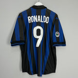 Shop 1998/99 INTER MILAN RONALDO #9 HOME SHIRT (L) NIKE, classic football shirts, vintage football shirts & retro soccer jerseys at Cult Kits