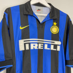Shop 1998/99 INTER MILAN RONALDO #9 HOME SHIRT (L) NIKE, classic football shirts, vintage football shirts & retro soccer jerseys at Cult Kits