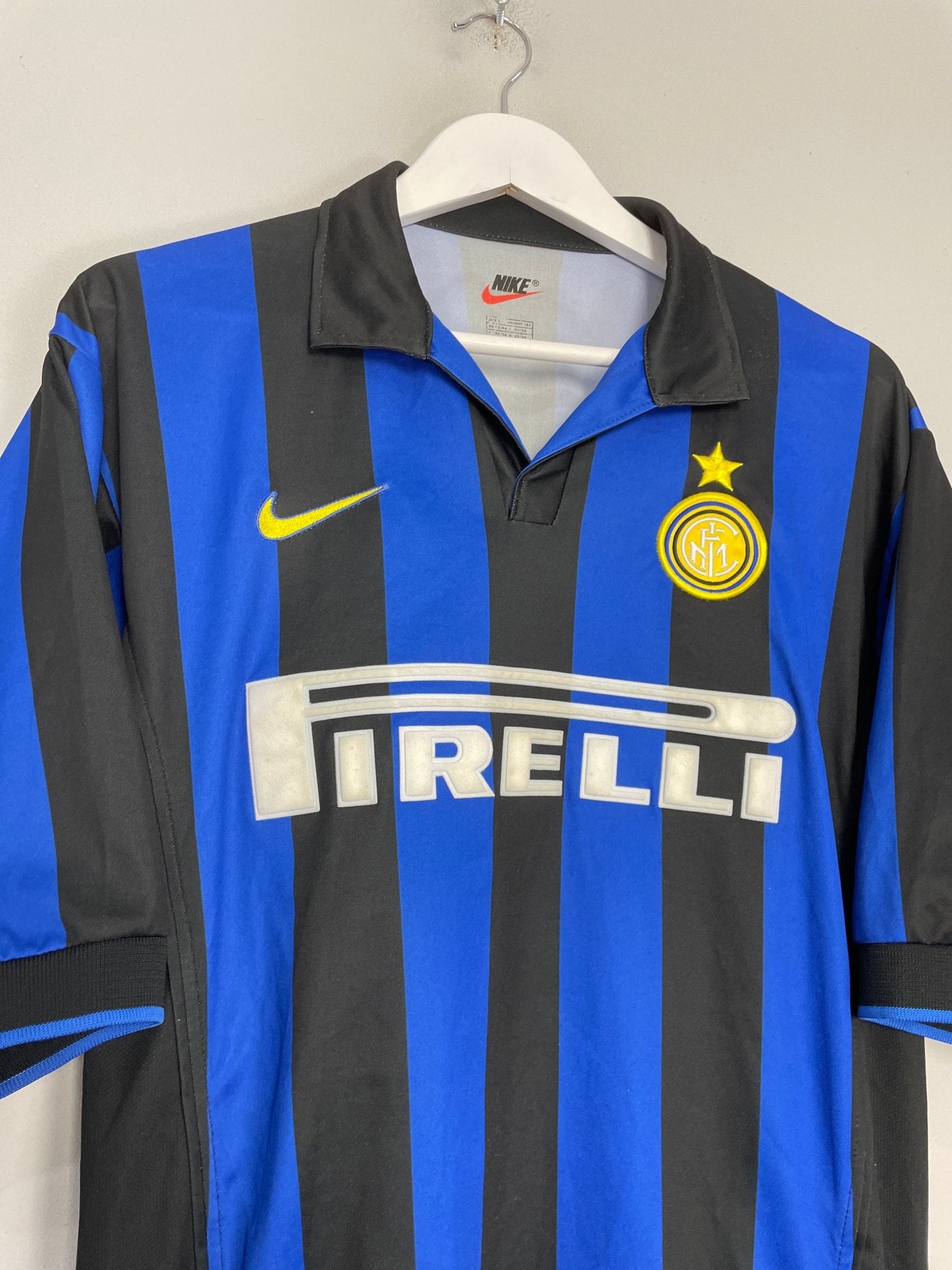Shop 1998/99 INTER MILAN RONALDO #9 HOME SHIRT (L) NIKE, classic football shirts, vintage football shirts & retro soccer jerseys at Cult Kits