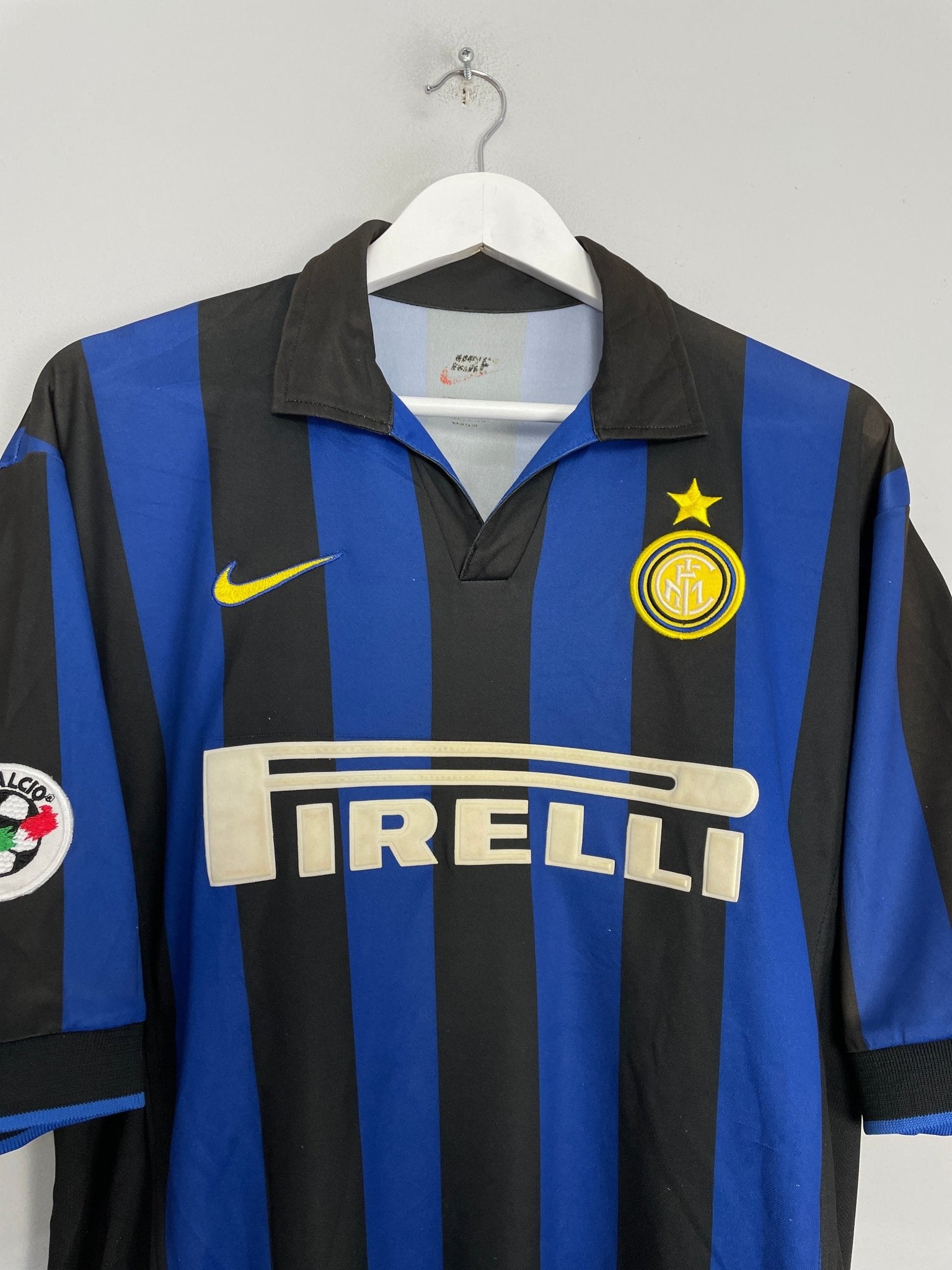 Shop 1998/99 INTER MILAN RONALDO #9 HOME SHIRT (L) NIKE, classic football shirts, vintage football shirts & retro soccer jerseys at Cult Kits