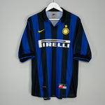 Shop 1998/99 INTER MILAN RONALDO #9 HOME SHIRT (L) NIKE, classic football shirts, vintage football shirts & retro soccer jerseys at Cult Kits