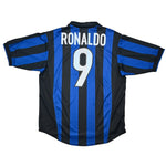 Buy 1998/99 Inter Milan Ronaldo 9 Home Shirt (M) Nike ~ Free worldwide shipping available ~ Authentic Vintage Football Shirts from Cult Kits