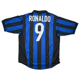 Buy 1998/99 Inter Milan Ronaldo 9 Home Shirt (M) Nike ~ Free worldwide shipping available ~ Authentic Vintage Football Shirts from Cult Kits