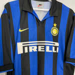 Shop 1998/99 INTER MILAN RONALDO #9 HOME SHIRT (XL) NIKE, classic football shirts, vintage football shirts & retro soccer jerseys at Cult Kits