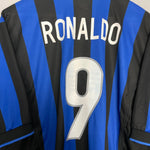 Shop 1998/99 INTER MILAN RONALDO #9 HOME SHIRT (XL) NIKE, classic football shirts, vintage football shirts & retro soccer jerseys at Cult Kits