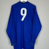 Shop 1998/99 ITALY #9 L/S HOME SHIRT (XL) KAPPA, classic football shirts, vintage football shirts & retro soccer jerseys at Cult Kits