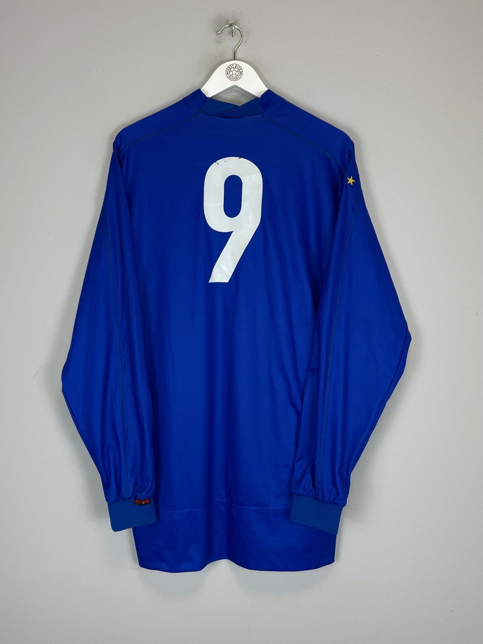 Shop 1998/99 ITALY #9 L/S HOME SHIRT (XL) KAPPA, classic football shirts, vintage football shirts & retro soccer jerseys at Cult Kits