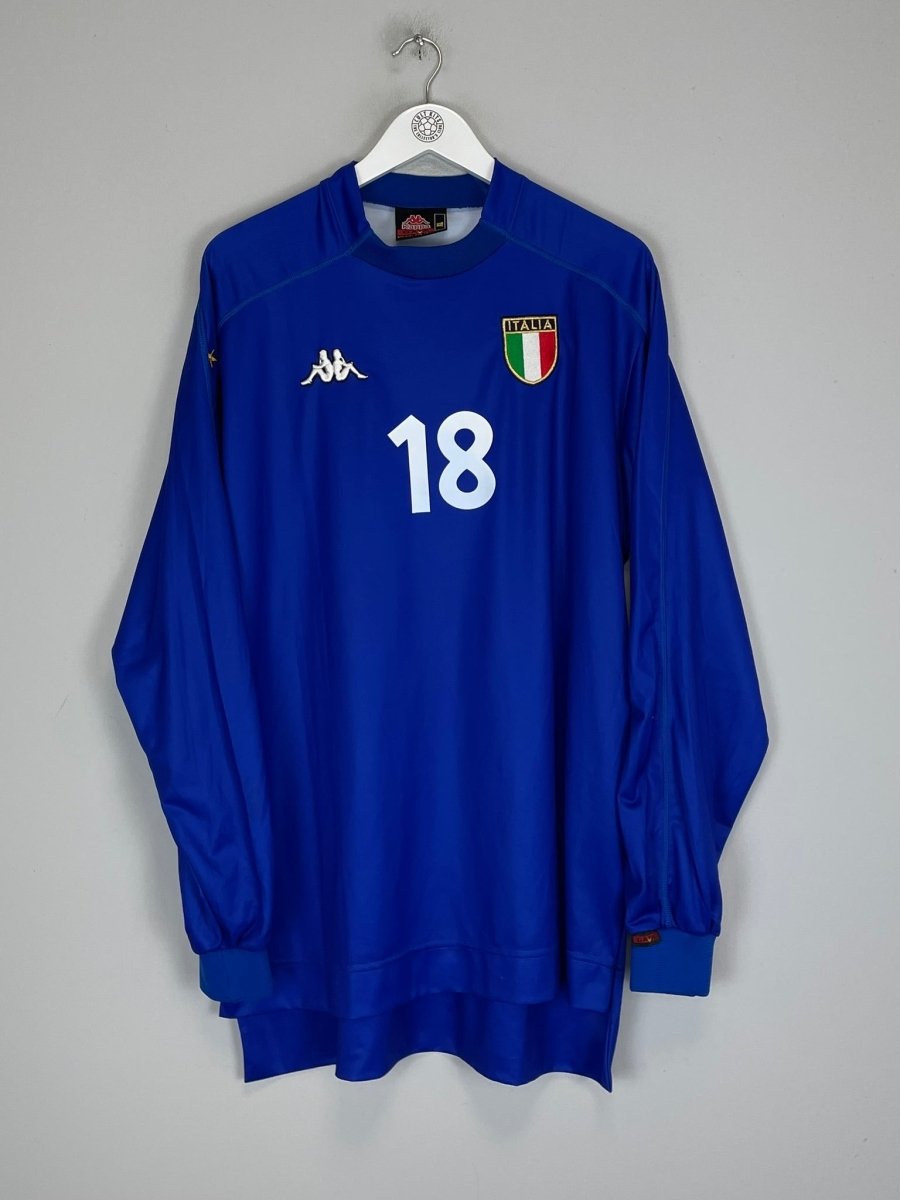 1998/99 ITALY (BAGGIO) 18 L/S HOME SHIRT (XL) KAPPA - Cult Kits - XL - Buy Vintage Football Shirts, Authentic Retro Football Shirts For Sale, Classic Football Shirts & Soccer Jersey