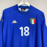 1998/99 ITALY (BAGGIO) 18 L/S HOME SHIRT (XL) KAPPA - Cult Kits - XL - Buy Vintage Football Shirts, Authentic Retro Football Shirts For Sale, Classic Football Shirts & Soccer Jersey