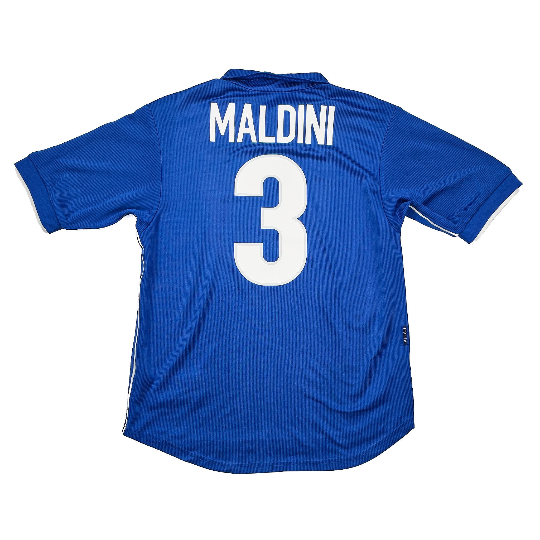 Buy 1998/99 ITALY MALDINI 3 HOME SHIRT (M) NIKE ~ Free worldwide shipping available ~ Authentic Vintage Football Shirts from Cult Kits