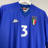 Shop 1998/99 ITALY MALDINI #3 HOME SHIRT (XL) KAPPA, classic football shirts, vintage football shirts & retro soccer jerseys at Cult Kits
