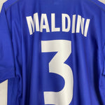 Shop 1998/99 ITALY MALDINI #3 HOME SHIRT (XL) KAPPA, classic football shirts, vintage football shirts & retro soccer jerseys at Cult Kits