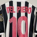 Shop 1998/99 JUVENTUS DEL PIERO #10 HOME SHIRT (XXL) KAPPA, classic football shirts, vintage football shirts & retro soccer jerseys at Cult Kits