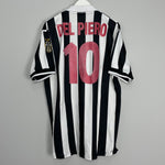 Shop 1998/99 JUVENTUS DEL PIERO #10 HOME SHIRT (XXL) KAPPA, classic football shirts, vintage football shirts & retro soccer jerseys at Cult Kits