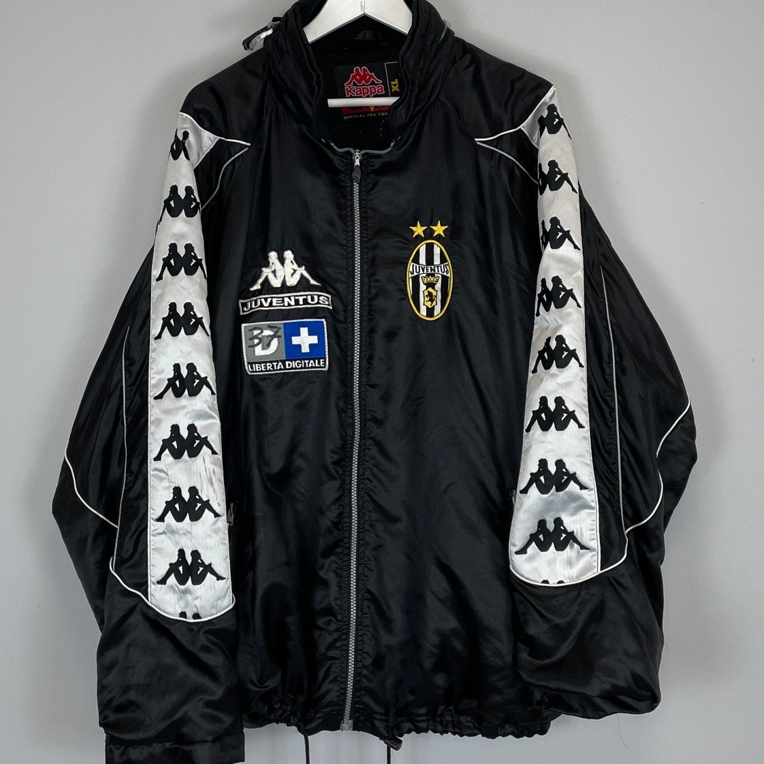 Shop 1998/99 JUVENTUS *PLAYER ISSUE* JACKET (XL) KAPPA, classic football shirts, vintage football shirts & retro soccer jerseys at Cult Kits