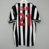 Shop 1998/99 JUVENTUS ZIDANE #21 HOME SHIRT (XL) KAPPA, classic football shirts, vintage football shirts & retro soccer jerseys at Cult Kits