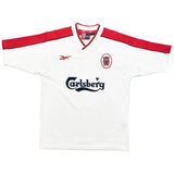 Buy 1998/99 Liverpool Gerrard 28 Away Shirt (S) Reebok ~ Free worldwide shipping available ~ Authentic Vintage Football Shirts from Cult Kits