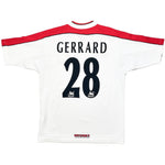 Buy 1998/99 Liverpool Gerrard 28 Away Shirt (S) Reebok ~ Free worldwide shipping available ~ Authentic Vintage Football Shirts from Cult Kits