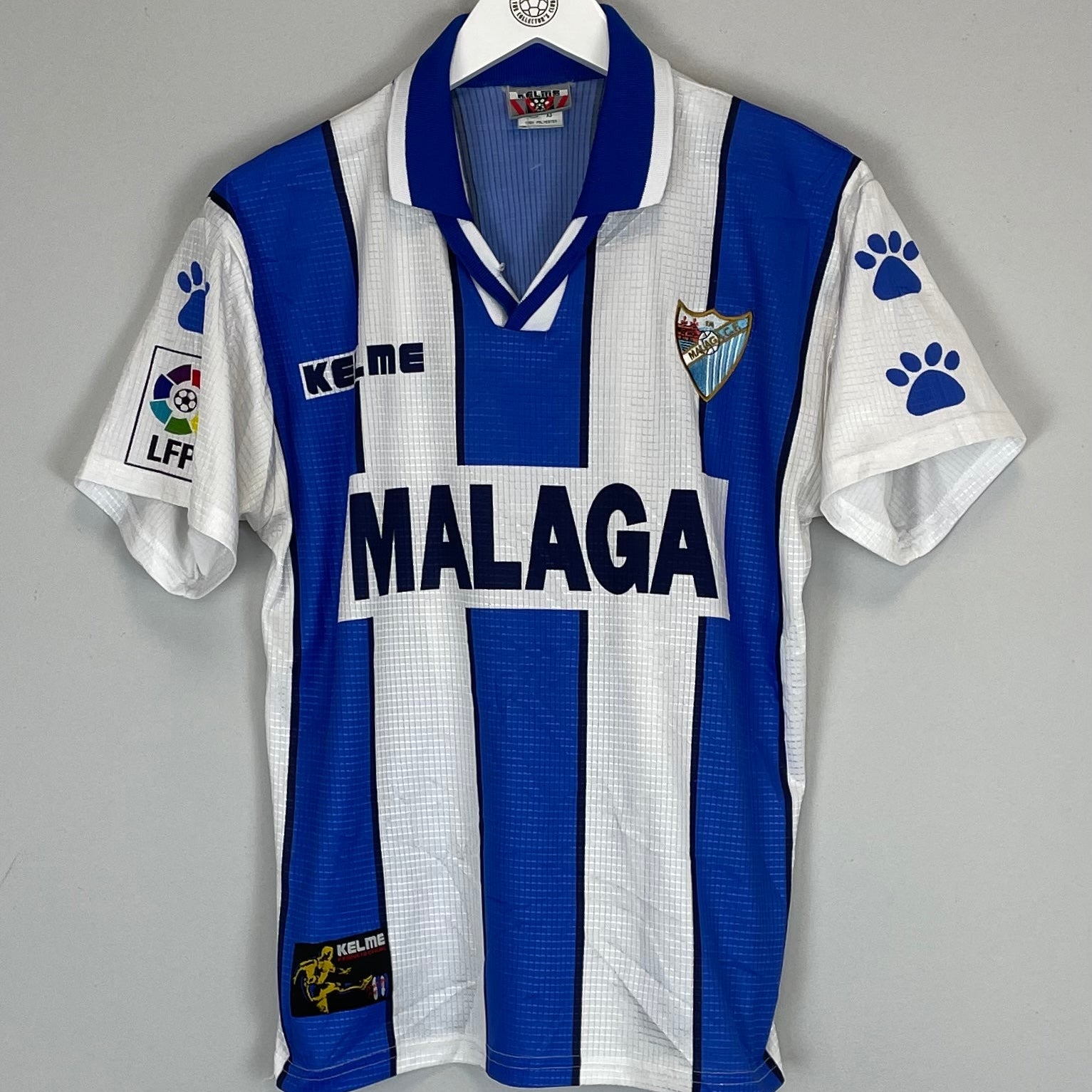 Shop 1998/99 MALAGA HOME SHIRT (S) KELME, classic football shirts, vintage football shirts & retro soccer jerseys at Cult Kits
