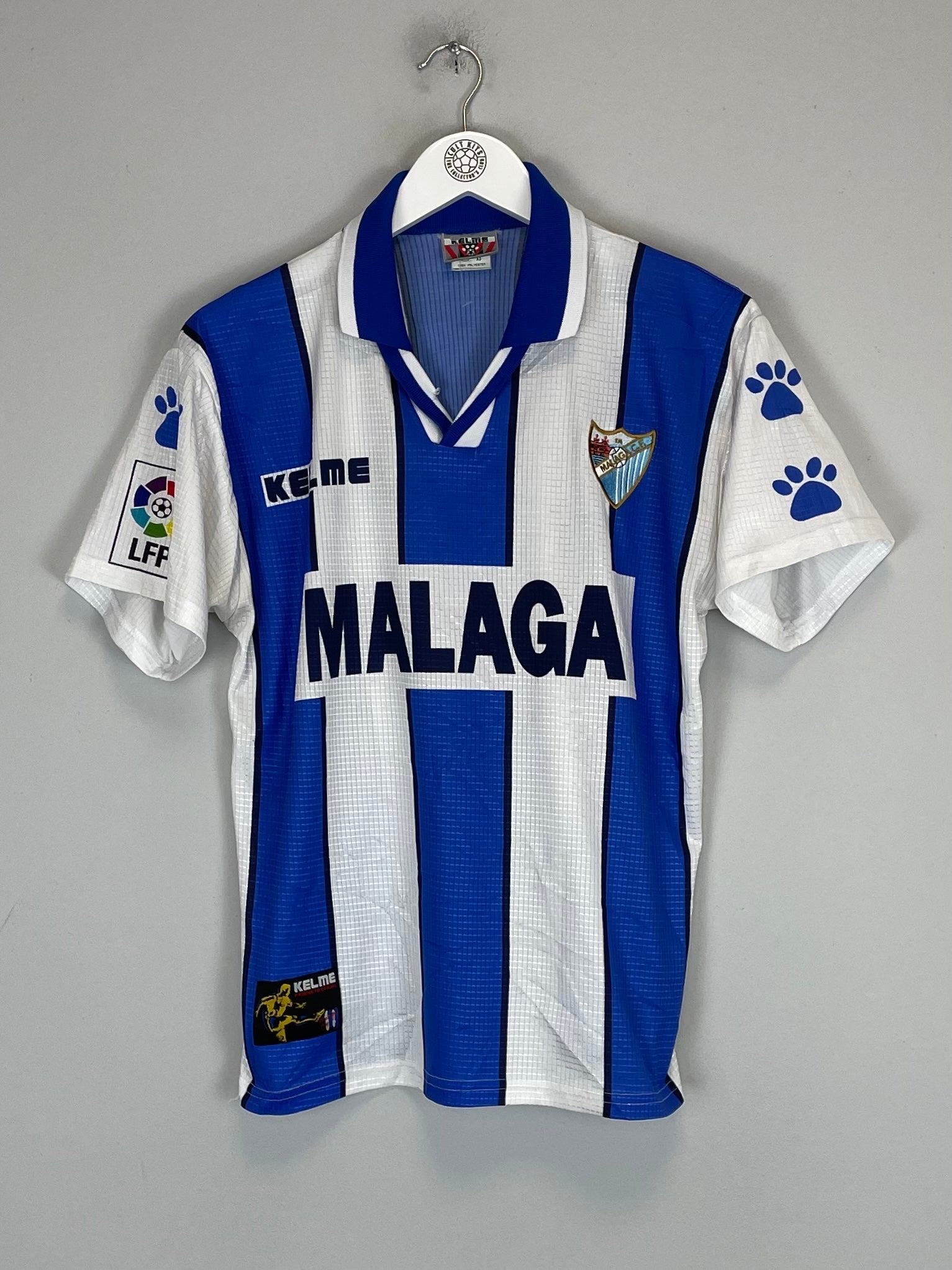 Shop 1998/99 MALAGA HOME SHIRT (S) KELME, classic football shirts, vintage football shirts & retro soccer jerseys at Cult Kits