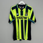Shop 1998/99 MANCHESTER CITY AWAY SHIRT (L) KAPPA, classic football shirts, vintage football shirts & retro soccer jerseys at Cult Kits