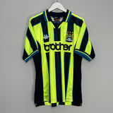 Shop 1998/99 MANCHESTER CITY AWAY SHIRT (L) KAPPA, classic football shirts, vintage football shirts & retro soccer jerseys at Cult Kits